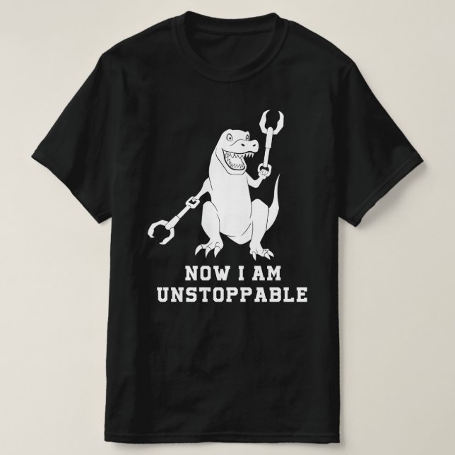 Nu är jag ostoppbar t shirt (Design framsida)