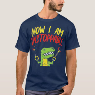 Nu är jag ostoppbar Trex Funny Dinosaur Robot Cla T Shirt