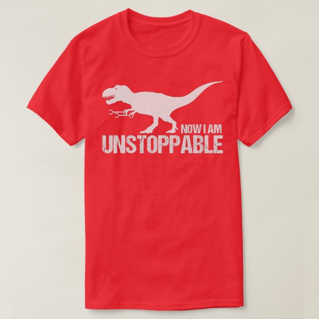 Nu är jag ostoppbar.. TRex Klo Grabbers Dino T Shirt (Design framsida)
