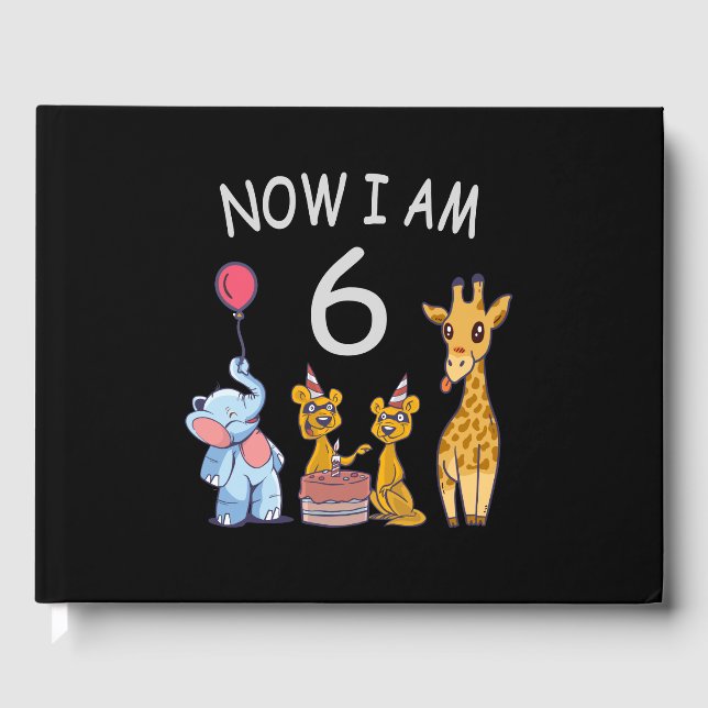 Nu är jag sex år gammal 6e på födelsedagen vid dju gästböcker (Framsida)