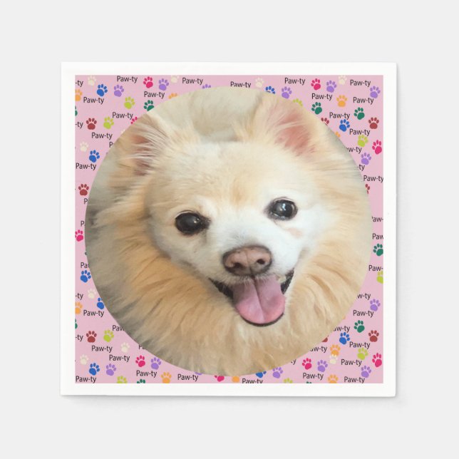 Nu är Tass-ty! Hund för anpassningsbar Pappersservett (Framsidan)