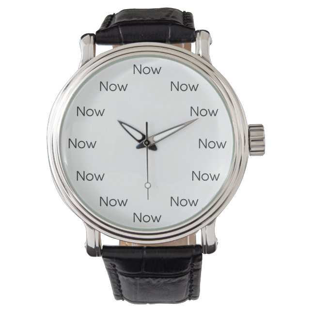 Nu är Zen™ - Mindfulness taoistisk buddhistisk arm Armbandsur (Framsida)