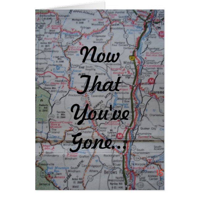 Nu att du har väck hälsningskort (Framsidan)