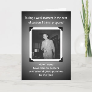 Nu behöver jag marskalkar och rättstjänare inbjudan