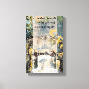 Nu börjar livet canvastryck