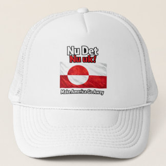 Nu Det Nu uk! Make America Go Away Greenland flag Keps