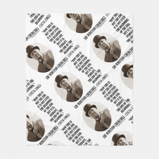 Nu detta inte avslutabörjan Winston Churchill Fleecefilt