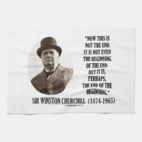 Nu detta inte avslutabörjan (Winston Churchill)