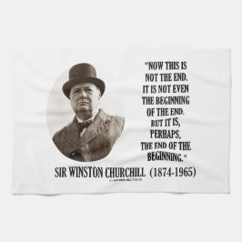 Nu detta inte avslutabörjan (Winston Churchill) Kökshandduk