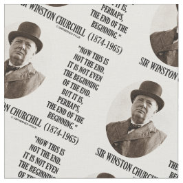 Nu detta inte avslutabörjan Winston Churchill Tyg