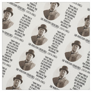 Nu detta inte avslutabörjan Winston Churchill Tyg