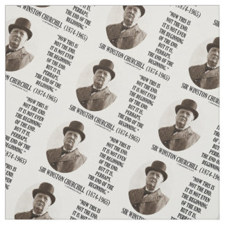 Nu detta inte avslutabörjan Winston Churchill Tyg