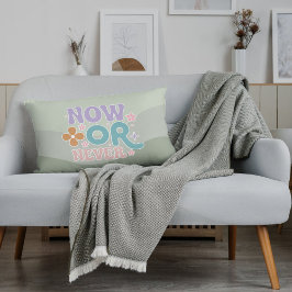 Nu eller aldrig inspirerande pastel för Grönt av c Prydnadskudde