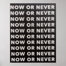 NU ELLER ALDRIG KVOT SVART OCH VITT