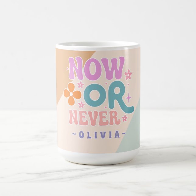 Nu eller aldrig - Retro-inspirationsoffert Kaffemugg (Center)