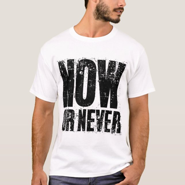 NU ELLER ALDRIG T SHIRT (Framsida)