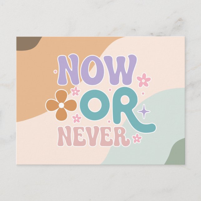 Nu eller aldrig | Vykort för inspirationsoffert (Framsida)