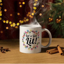Nu får vi lit! - Utformning av jultomten Ljus Kaffemugg