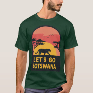 Nu går det till Botswana Safari Design T Shirt