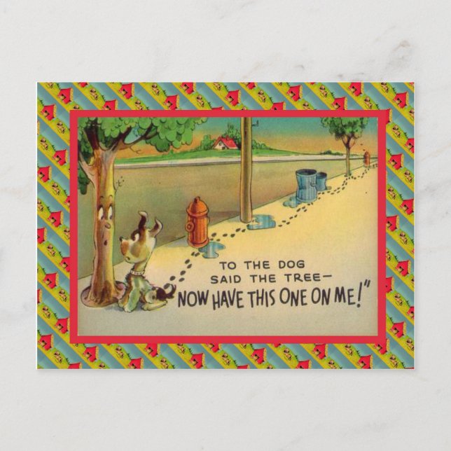 Nu har du den här på mig. vykort (Framsida)