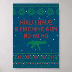Nu har jag en Maskin Gun Ho-Ho-Ho Poster