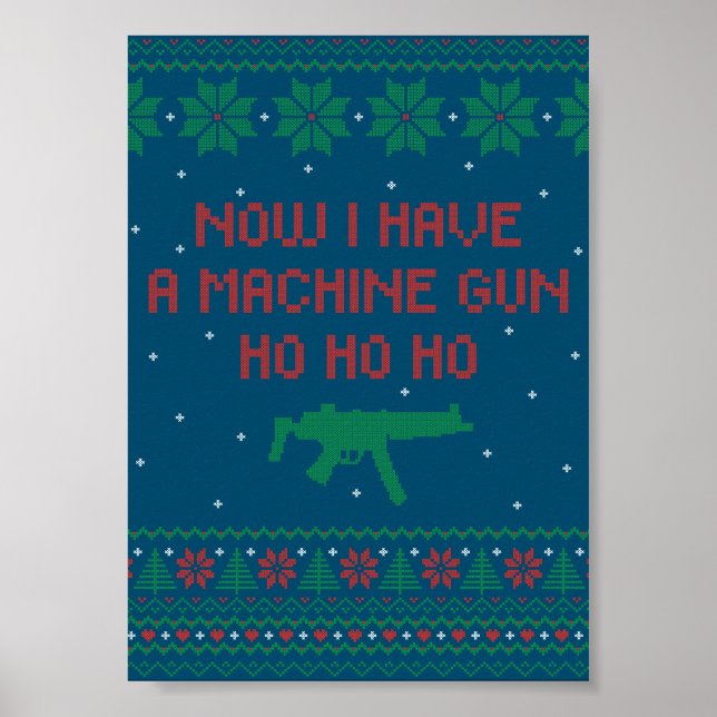 Nu har jag en Maskin Gun Ho-Ho-Ho Poster (Framsidan)