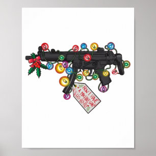 Nu har jag ett maskingevär Ho-ho-ho jul Ly Poster