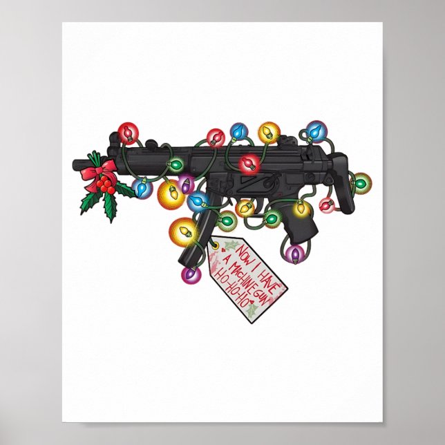Nu har jag ett maskingevär Ho-ho-ho jul Ly Poster (Framsidan)