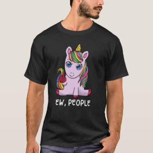 Nu hatar jag människor som är antisociala, unga mä t shirt