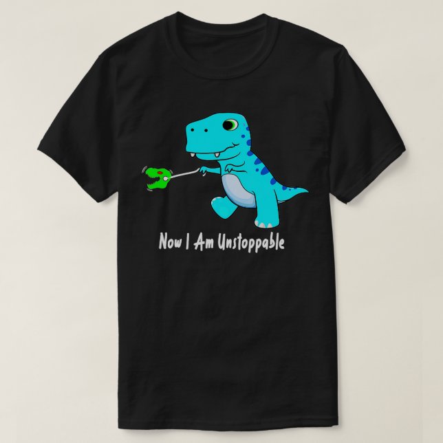Nu kan jag inte stoppa Dinosaur Funny TRex T Shirt (Design framsida)