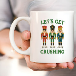 Nu kör vi krossande Nutcracker-jul Kaffemugg