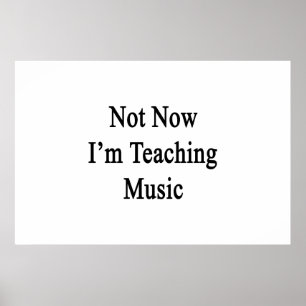 Nu lär jag inte musik poster