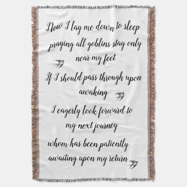 Nu ljög jag mig ner och sov filt (Framsidan Vertikal)