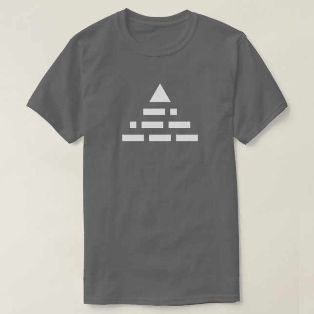 NU (morse kodifierar), 2nd vit för pyramid T-shirt (Design framsida)