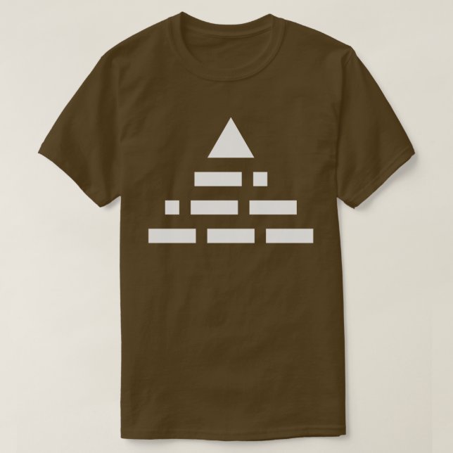 NU (morse kodifierar), 2nd vit för pyramid Tee Shirt (Design framsida)