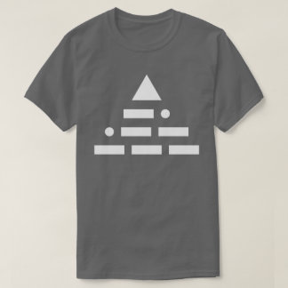 NU (morse kodifierar), pyramidvit T-shirt