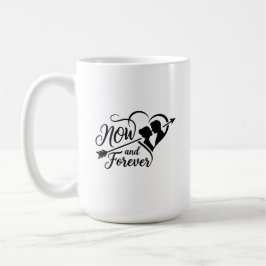 Nu och för alltid Bröllop Tidlös årsdag & Förlovni Kaffemugg