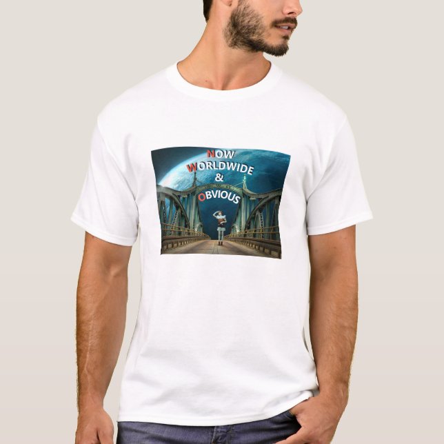 Nu över hela världen och tydlig (lätt) T-Shirt (Framsida)