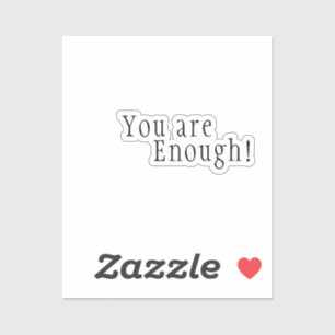 Nu räcker det! Genomskinlig vattensäker bekräftels Klistermärken