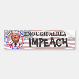 Nu räcker det, Impeach! Antitrumpumlare Bildekal