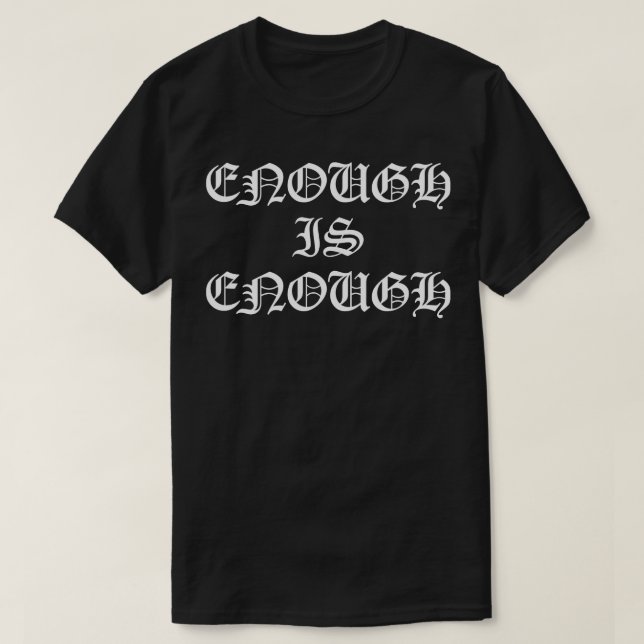 Nu räcker det med 1 t shirt (Design framsida)