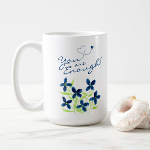 Nu räcker det! Positiva bekräftelser Vattenfärg Kaffemugg