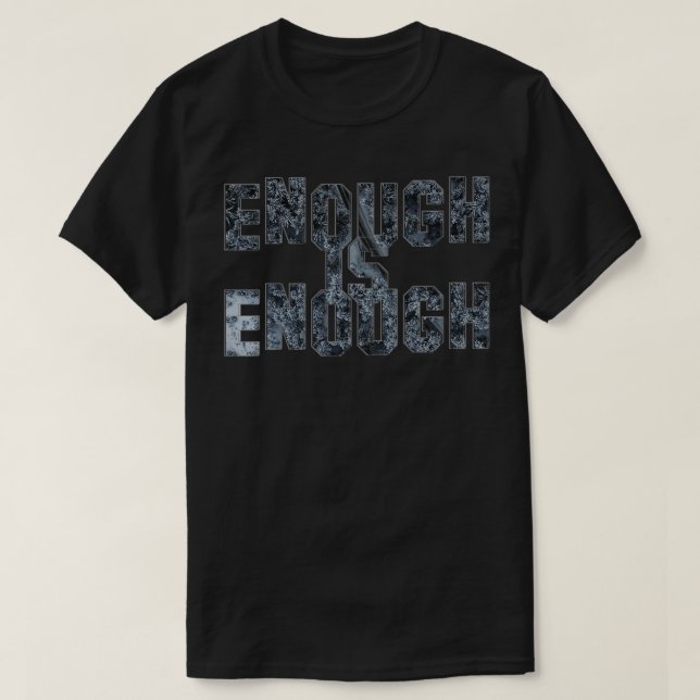 Nu räcker det t shirt (Design framsida)