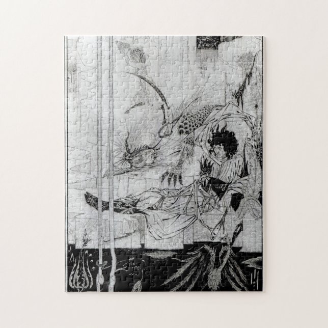 Nu såg Kung Arthur den Qutestande Beasten Pussel (Vertikal)