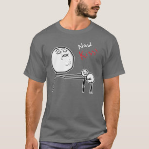 Nu tecknad Meme för kyssursinneansikte T Shirt