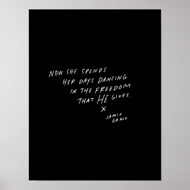 Nu tillbringar hon sina dagar att dansa poster (Framsidan)