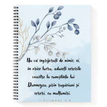 Nu va akrati de nimic Caiet cu spirala