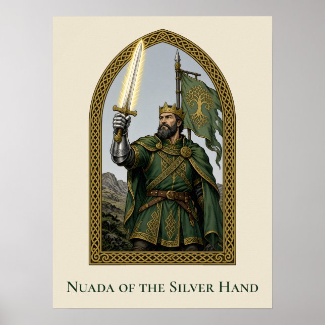 Nuada av Silverhanden Poster (Framsidan)