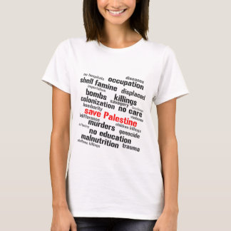 nuages de mots sauver Palestine T Shirt
