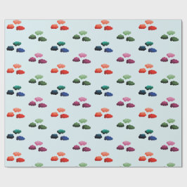 Nuages multicolores à l'aquarelle presentpapper